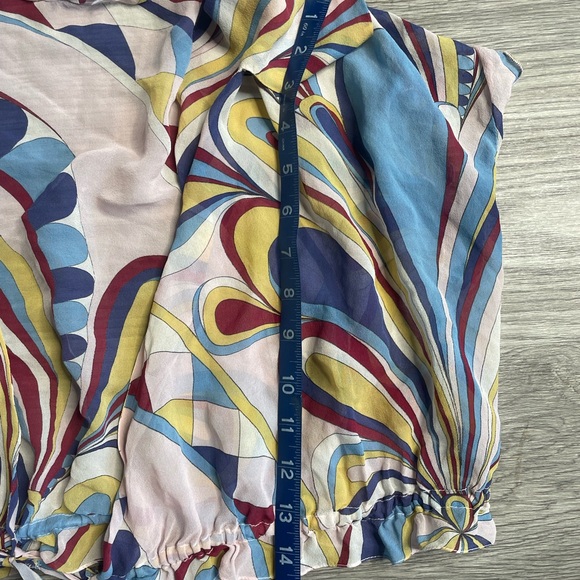 Vintage Claudia Paisley Sheer Crop Top - Picture 10 of 10